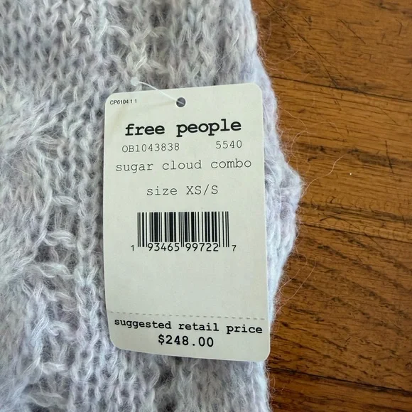 NWT Free People Pirouette Tunic in Sugar Cloud Combo - Picture 4 of 4